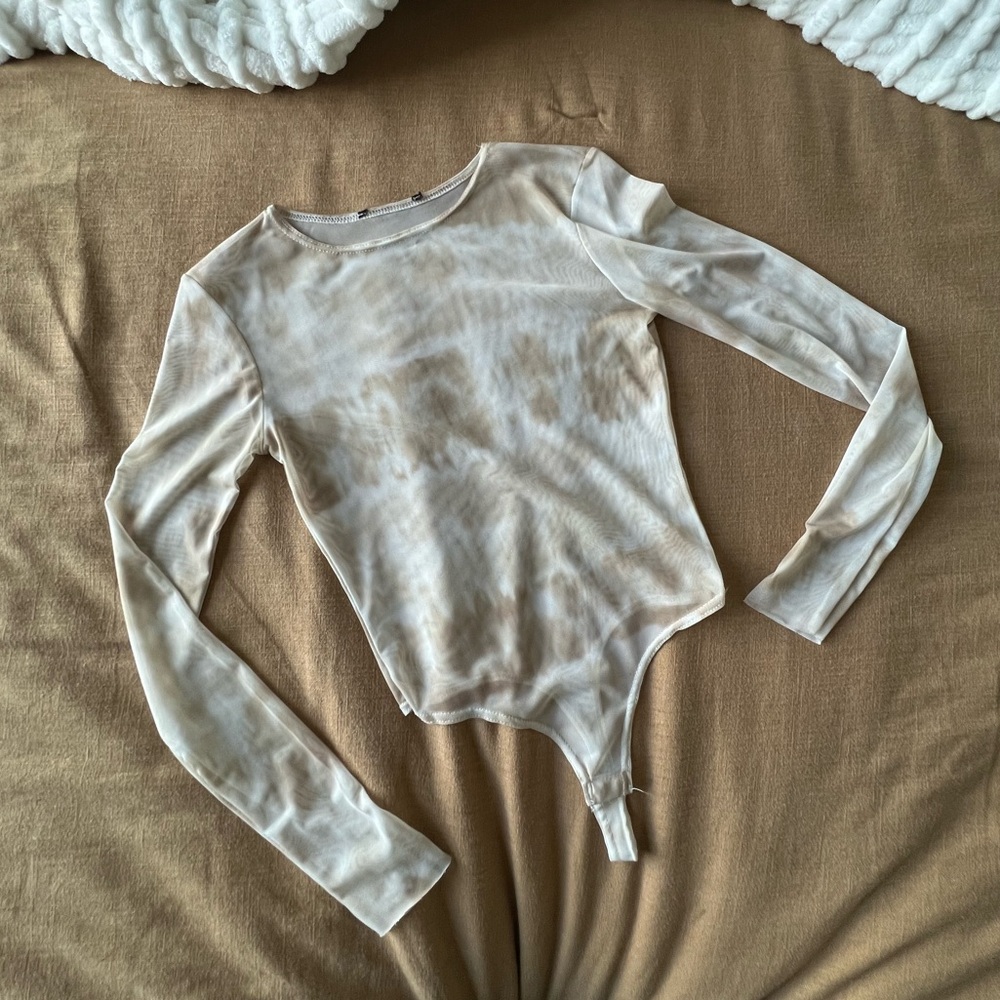 Mesh Long Sleeve Bodysuit
